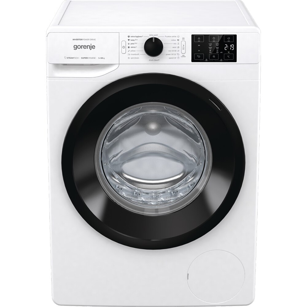 Masina de spalat rufe frontala GORENJE W2NEI1P4ADS, SteamTech, 10 kg, 1400rpm, Clasa A, alb