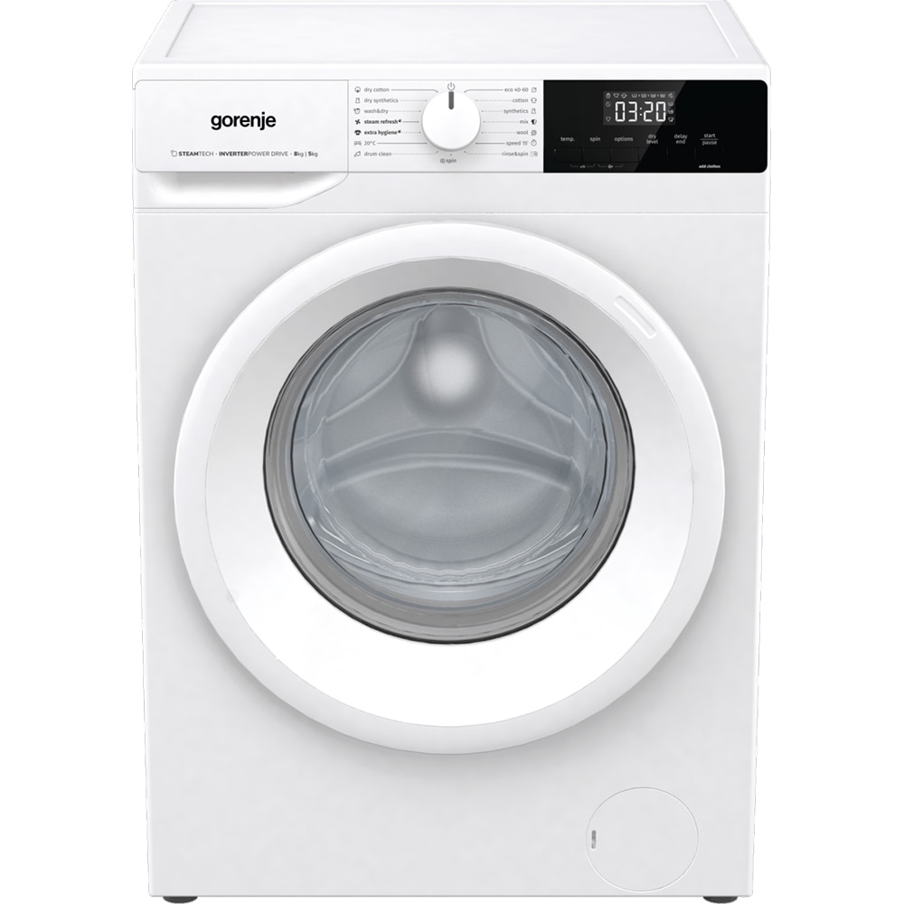 Masina de spalat rufe frontala cu uscator GORENJE W3D2A854ADS, 8/5 kg, 1400rpm, Clasa A/D, alb