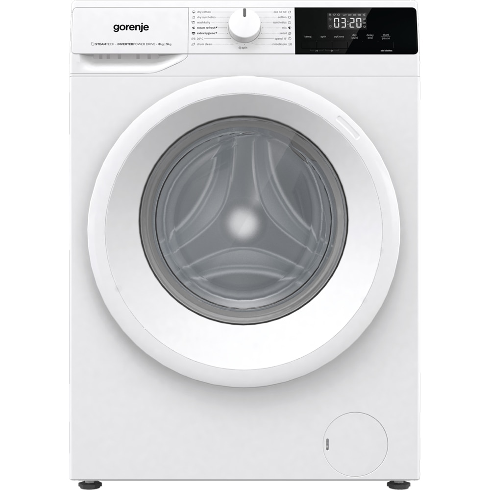 Masina de spalat rufe frontala cu uscator GORENJE W3D2A854ADS, 8/5 kg, 1400rpm, Clasa A/D, alb