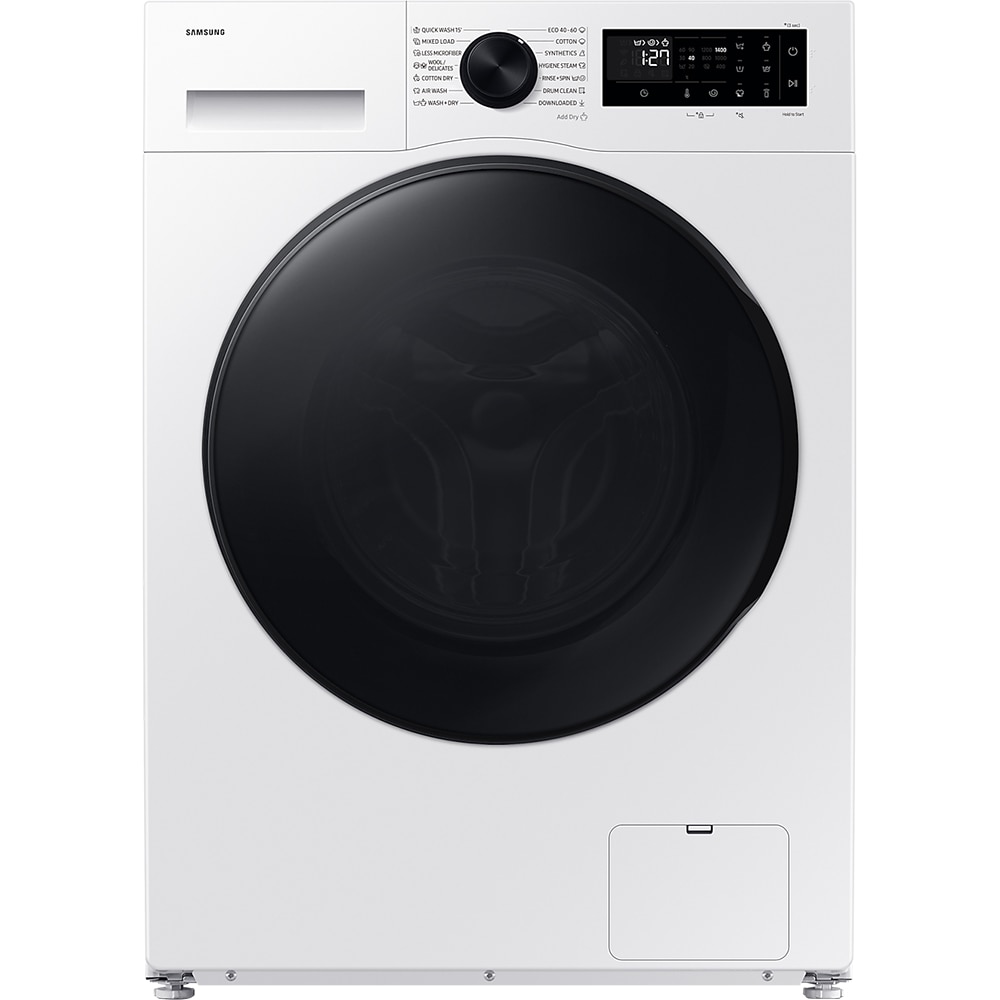Masina de spalat rufe frontala cu uscator SAMSUNG WD11DG5B15BELE, Wi-Fi, Eco Bubble, 9/6 kg, 1400rpm, Clasa A/D, alb