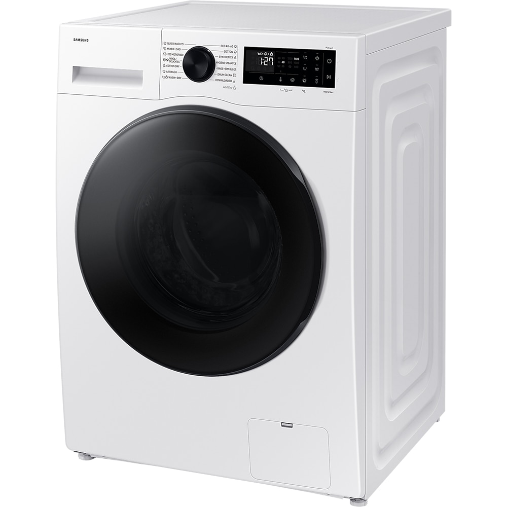 Masina de spalat rufe frontala cu uscator SAMSUNG WD11DG5B15BELE, Wi-Fi, Eco Bubble, 9/6 kg, 1400rpm, Clasa A/D, alb
