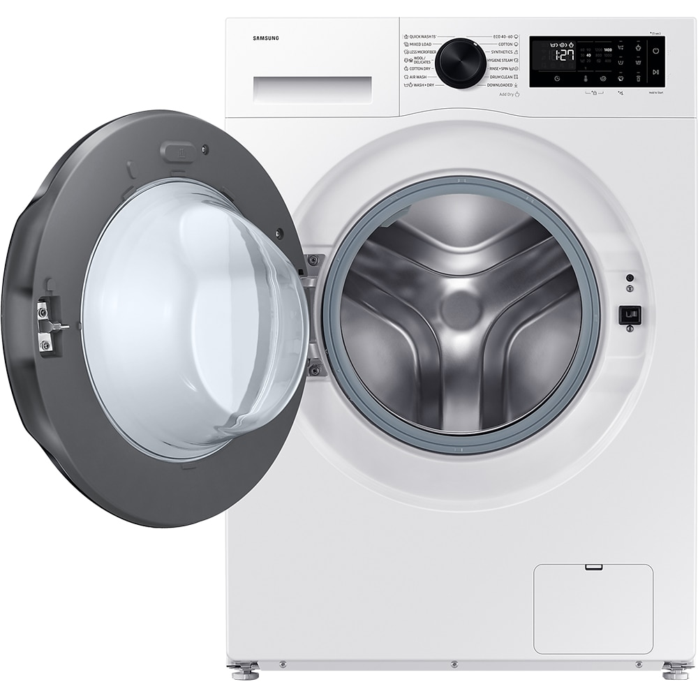 Masina de spalat rufe frontala cu uscator SAMSUNG WD11DG5B15BELE, Wi-Fi, Eco Bubble, 9/6 kg, 1400rpm, Clasa A/D, alb