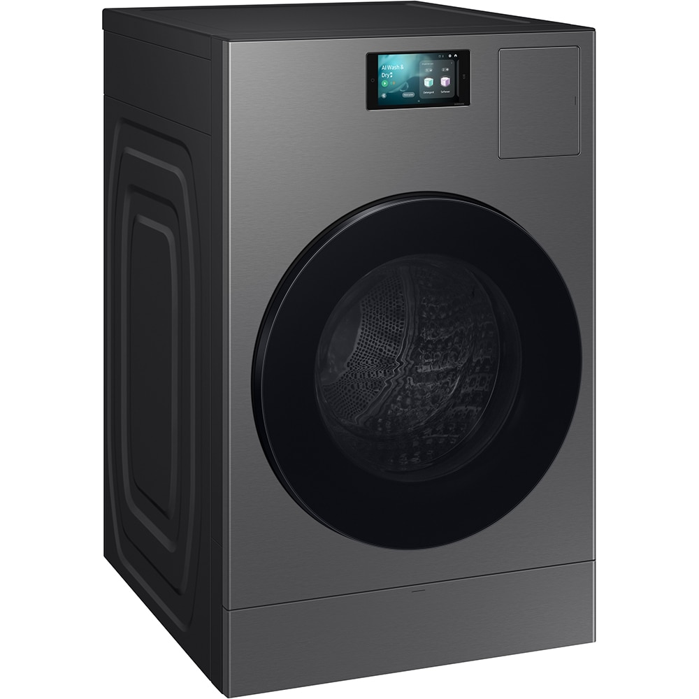 Masina de spalat rufe frontala cu uscator SAMSUNG WD18DB8995BZT2, AI EcoBubble, AI Energy, 18/11 kg, 1000rpm, Clasa A, negru