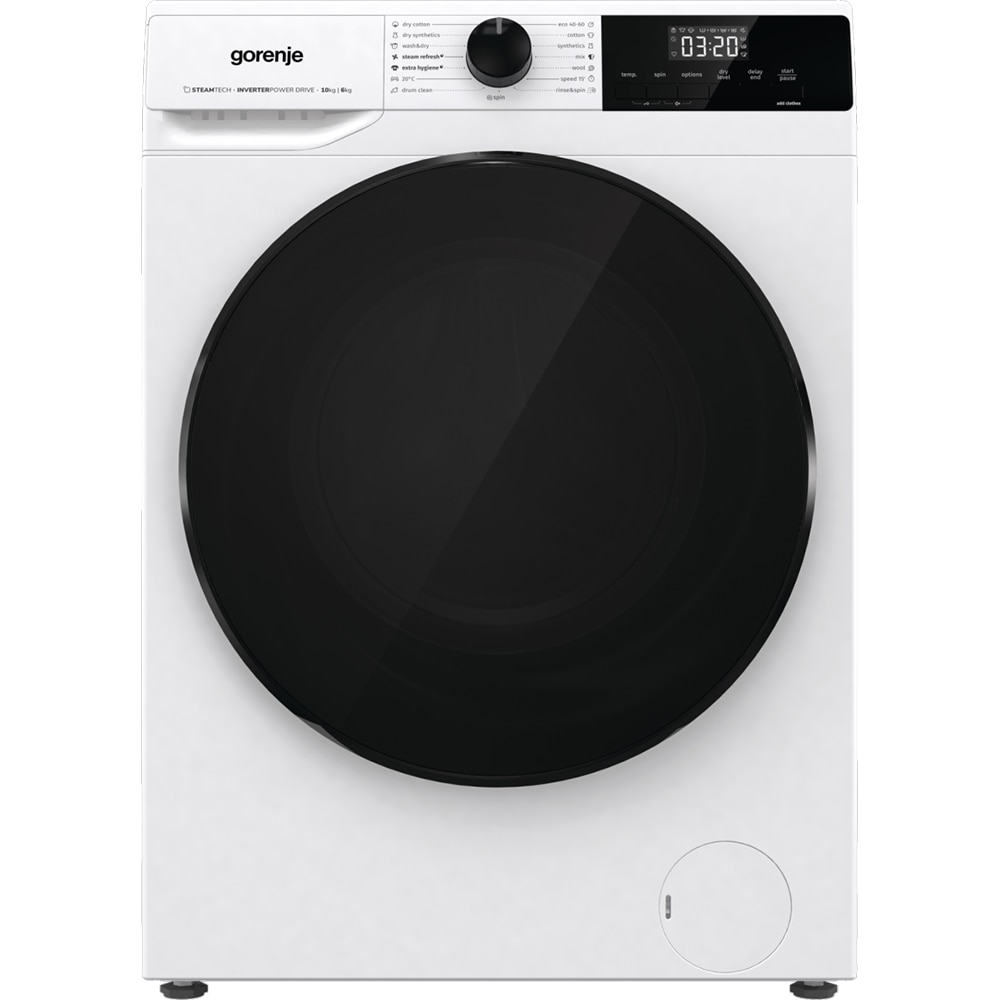 Masina de spalat rufe frontala cu uscator GORENJE WD2A164ADS, 10/6 kg, 1400rpm, Clasa A/D, alb