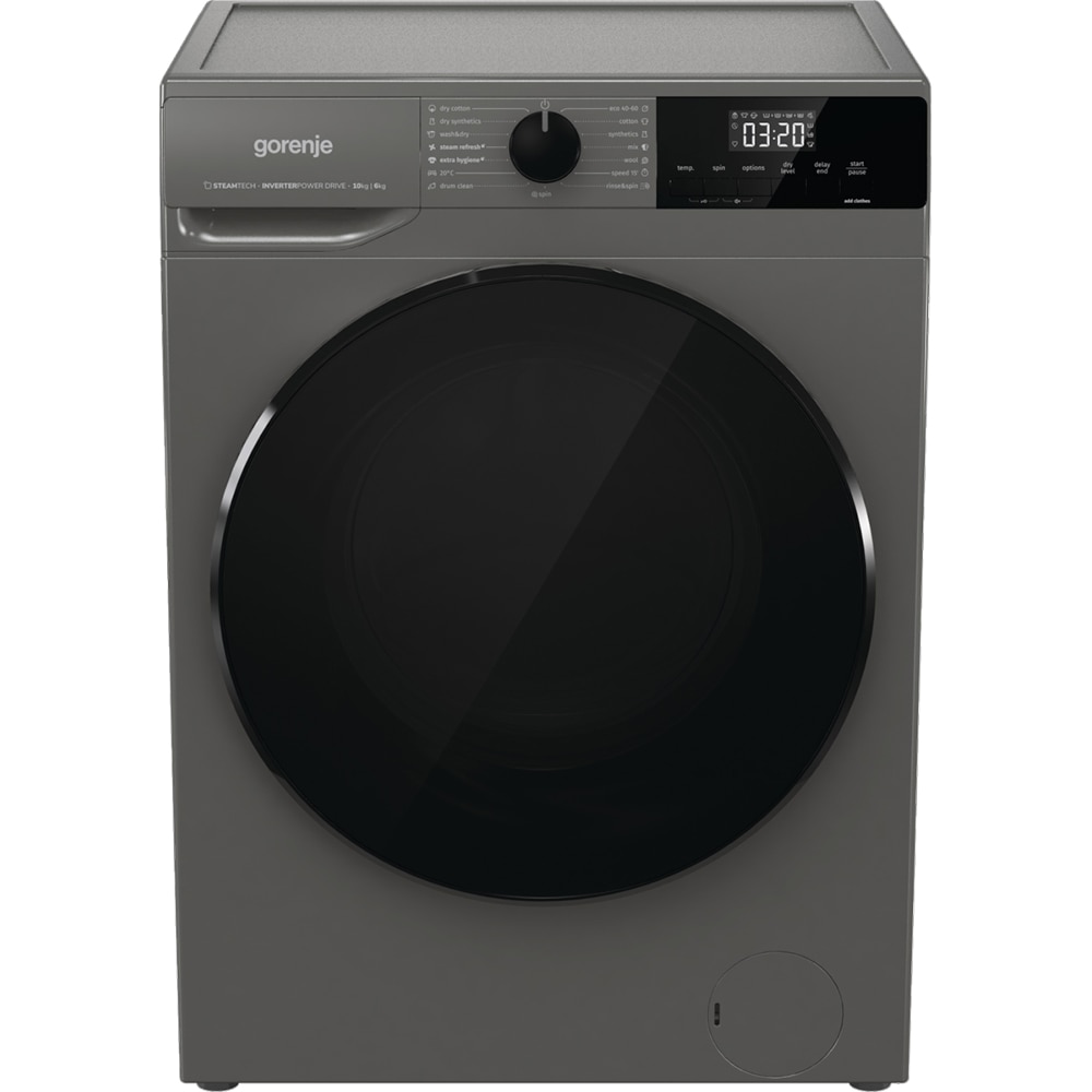 Masina de spalat rufe frontala cu uscator GORENJE WD2A164ADS/A, 10/6 kg, 1400rpm, Clasa A/D, antracit