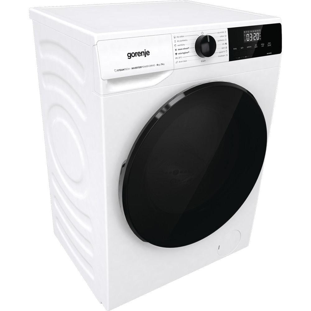 Masina de spalat rufe frontala cu uscator GORENJE WD2A854ADS, 8/5 kg, 1400rpm, Clasa A/D, alb