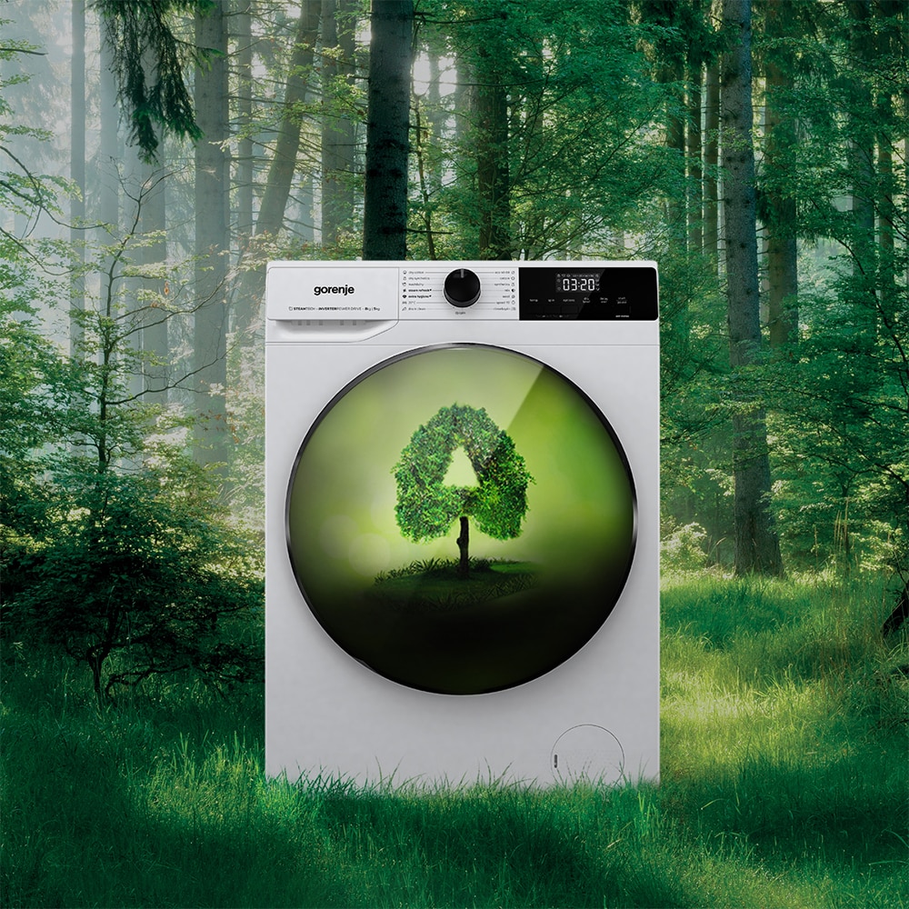 Masina de spalat rufe frontala cu uscator GORENJE WD2A854ADS, 8/5 kg, 1400rpm, Clasa A/D, alb