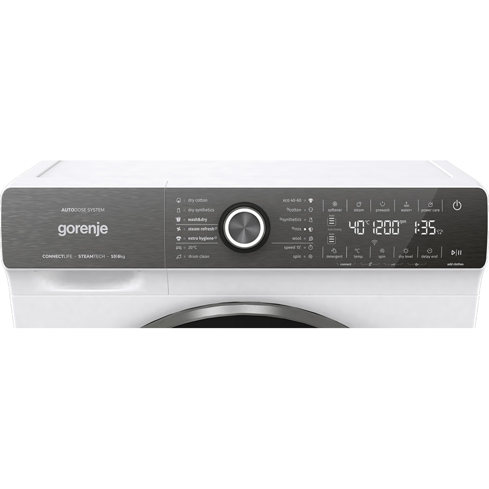 Masina de spalat rufe frontala cu uscator GORENJE WD2S164ADSWA, 10/6 kg, 1400rpm, Clasa A/D, alb