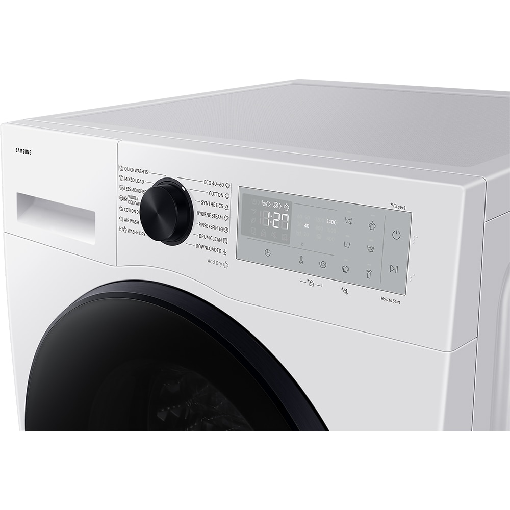 Masina de spalat rufe frontala cu uscator SAMSUNG WD90DG5B15BHLE, Wi-Fi, Eco Bubble, 9/6 kg, 1400rpm, Clasa A/D, alb