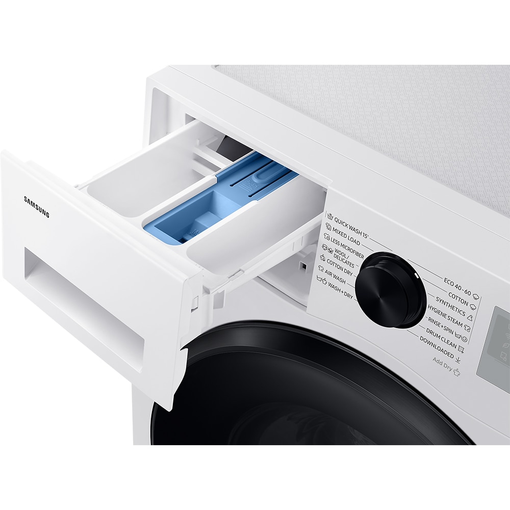 Masina de spalat rufe frontala cu uscator SAMSUNG WD90DG5B15BHLE, Wi-Fi, Eco Bubble, 9/6 kg, 1400rpm, Clasa A/D, alb