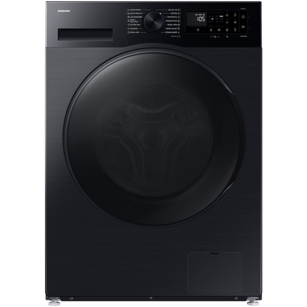 Masina de spalat rufe frontala slim cu uscator SAMSUNG WD90DG5G34BBLE, AI EcoBubble, AI Energy, 9/5 kg, 1400rpm, Clasa A/E, negru