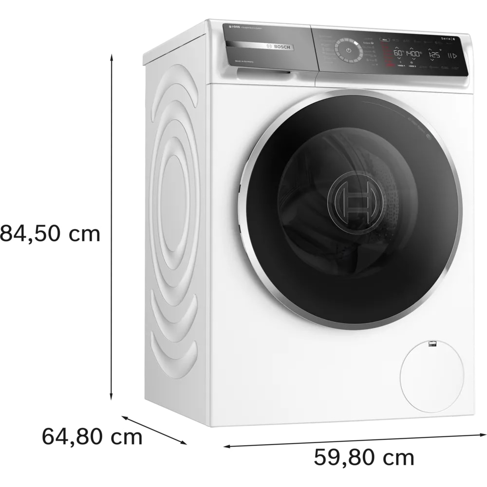 Masina de spalat rufe frontala BOSCH WGB244A2BY, Steam, 9 kg, 1400rpm, Clasa A, Wi-Fi, alb