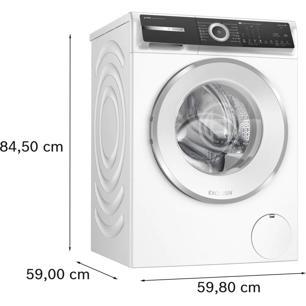 Masina de spalat rufe frontala BOSCH WGH256A0BY, Steam, 10 kg, 1600rpm, Clasa A, Wi-Fi, alb