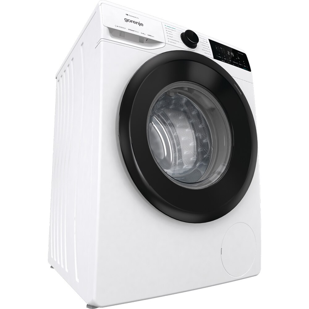 Masina de spalat rufe frontala GORENJE WNA94ARWIFI, SteamTech, 9 kg, 1400rpm, Clasa A, alb