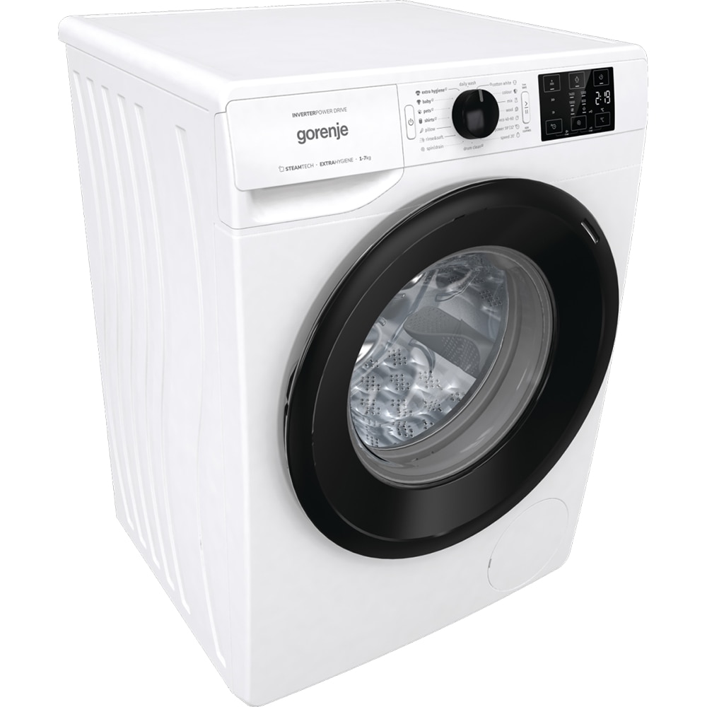 Masina de spalat rufe frontala GORENJE WNEI74AS, SteamTech, 7kg, 1400rpm, Clasa A, alb