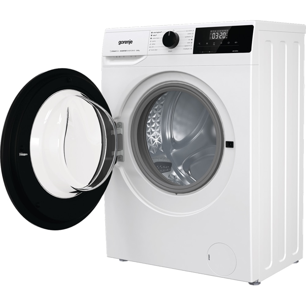 Masina de spalat rufe frontala slim GORENJE WNHEI62SAS, SteamTech, 6 kg, 1200rpm, Clasa A, alb