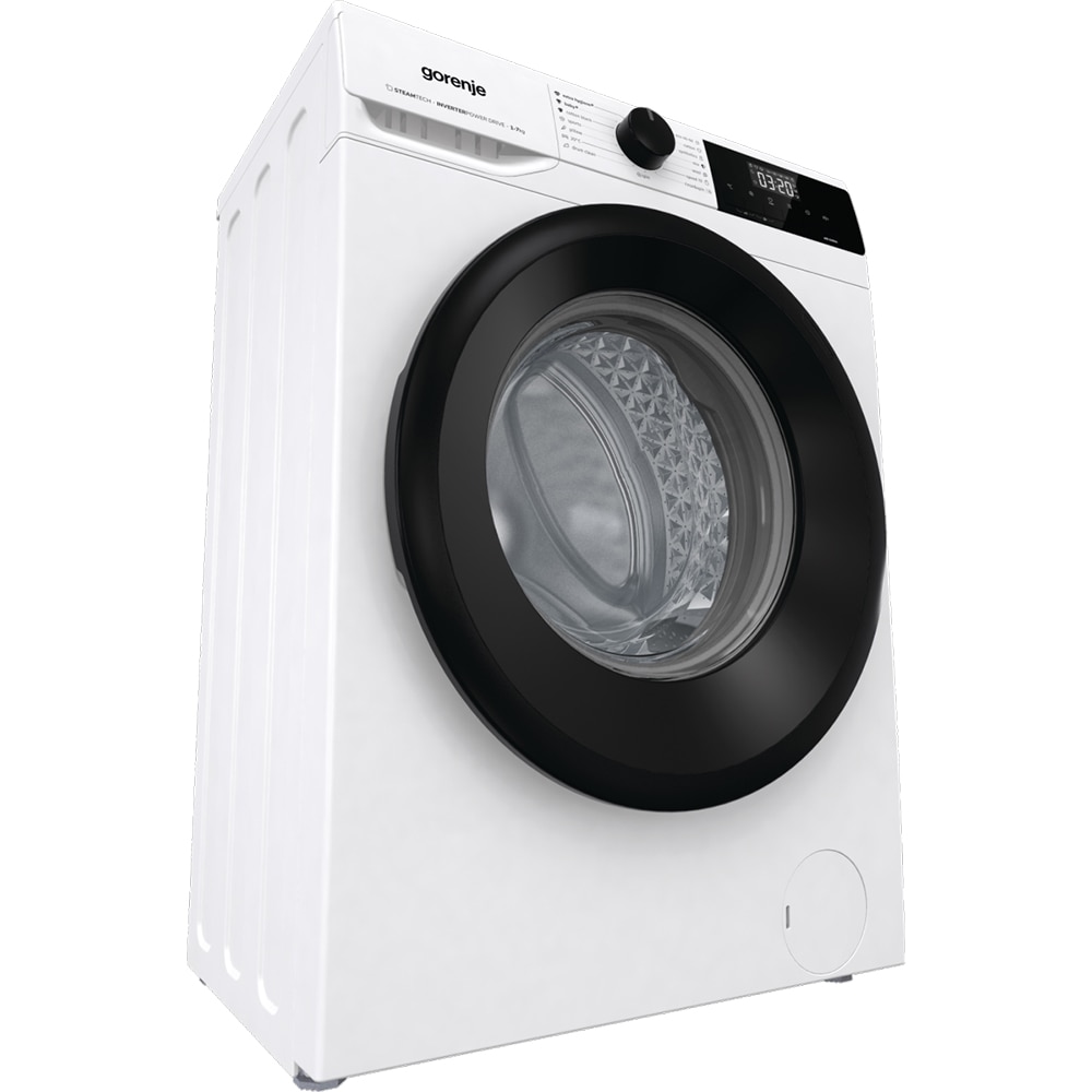 Masina de spalat rufe frontala slim GORENJE WNHEI74SAS, SteamTech, 7 kg, 1400rpm, Clasa A, alb