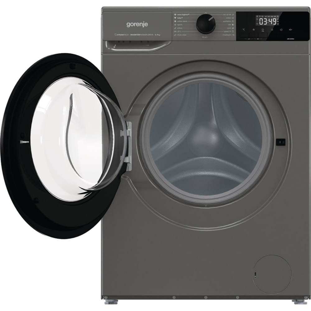Masina de spalat rufe frontala slim GORENJE WNHEI74SAS/A, Steamtech, 7 kg, 1400rpm, Clasa A, antracit
