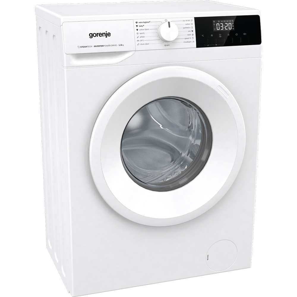 Masina de spalat rufe frontala slim GORENJE WNHPI62SCS, SteamTech, 6 kg, 1200rpm, Clasa C, alb