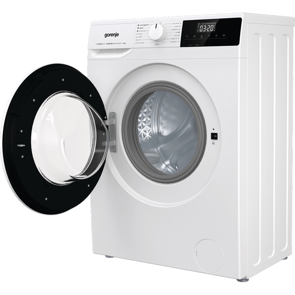Masina de spalat rufe frontala slim GORENJE WNHPI62SCS, SteamTech, 6 kg, 1200rpm, Clasa C, alb