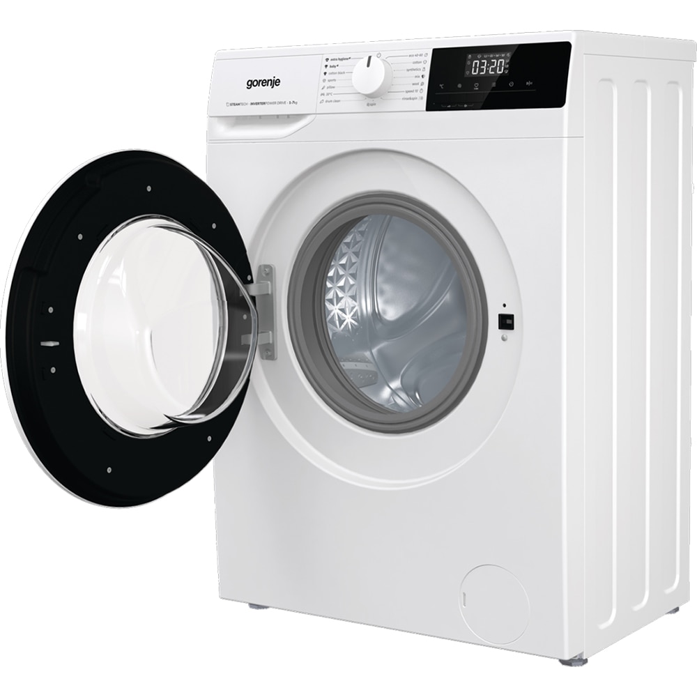Masina de spalat rufe frontala slim GORENJE WNHPI72SCS, SteamTech, 7 kg, 1200rpm, Clasa C, alb