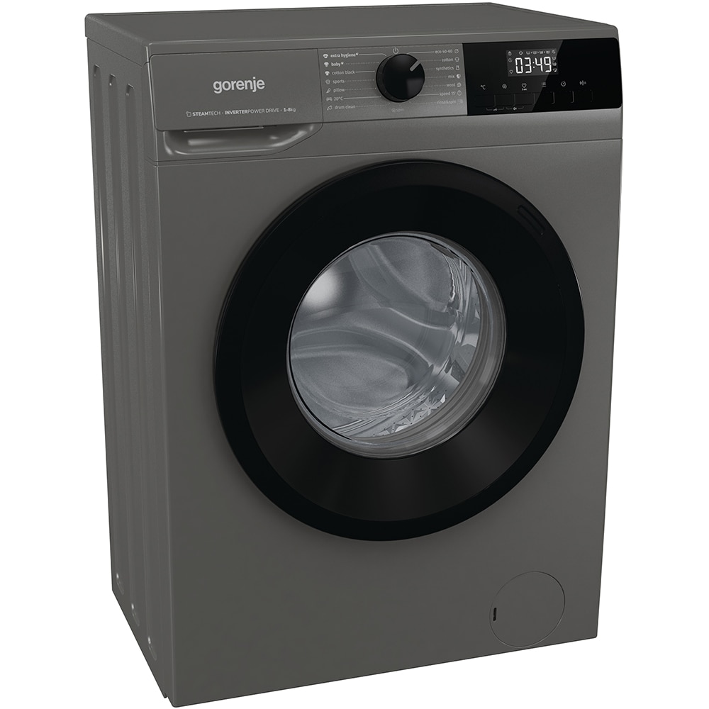 Masina de spalat rufe frontala GORENJE WNHPI84AS/A, Steamtech, 8 kg, 1400rpm, Clasa A, antracit