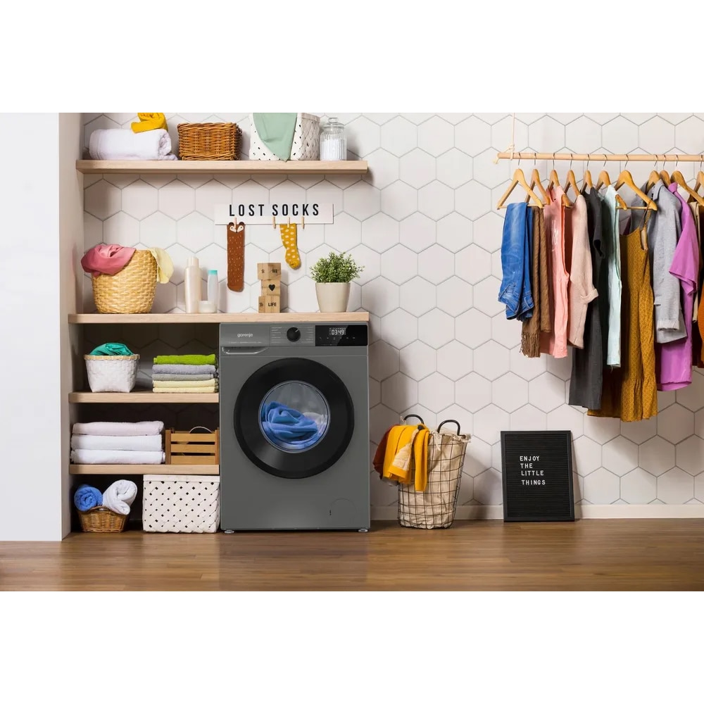 Masina de spalat rufe frontala GORENJE WNHPI84AS/A, Steamtech, 8 kg, 1400rpm, Clasa A, antracit