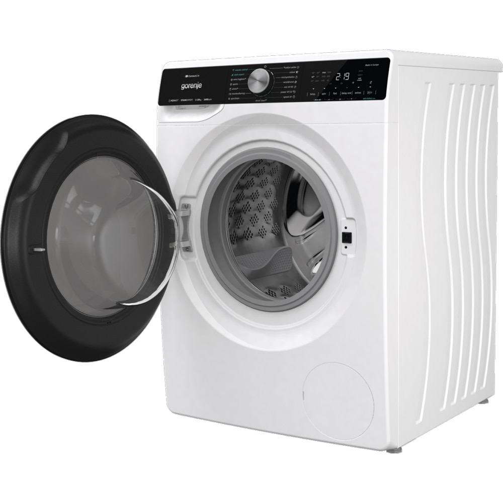 Masina de spalat rufe frontala GORENJE WNS14A4TWIFI, SteamTech, 10 kg, 1400rpm, Clasa A, Wi-Fi, alb