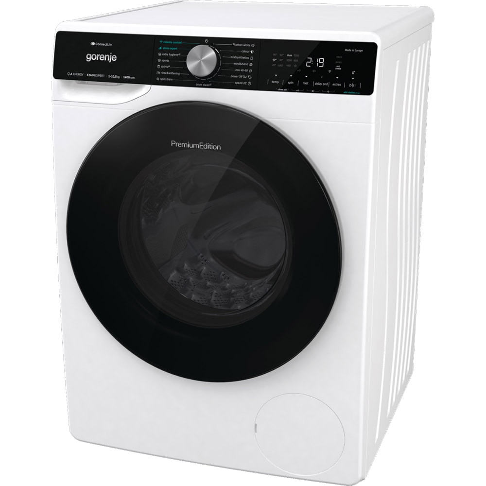 Masina de spalat rufe frontala GORENJE WNS1X4ARTWIFI, SteamTech, 10.5 kg, 1400rpm, Clasa A, alb