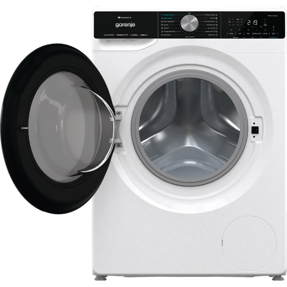 Masina de spalat rufe frontala GORENJE WNS1X4ARTWIFI, SteamTech, 10.5 kg, 1400rpm, Clasa A, alb