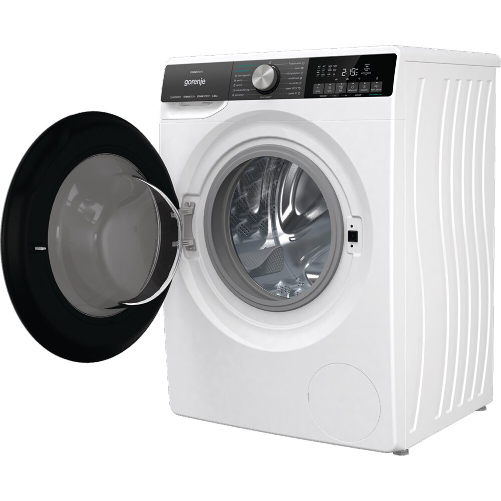 Masina de spalat rufe frontala GORENJE WNS84ATWIFI, SteamTech, 8 kg, 1400rpm, Clasa A, alb