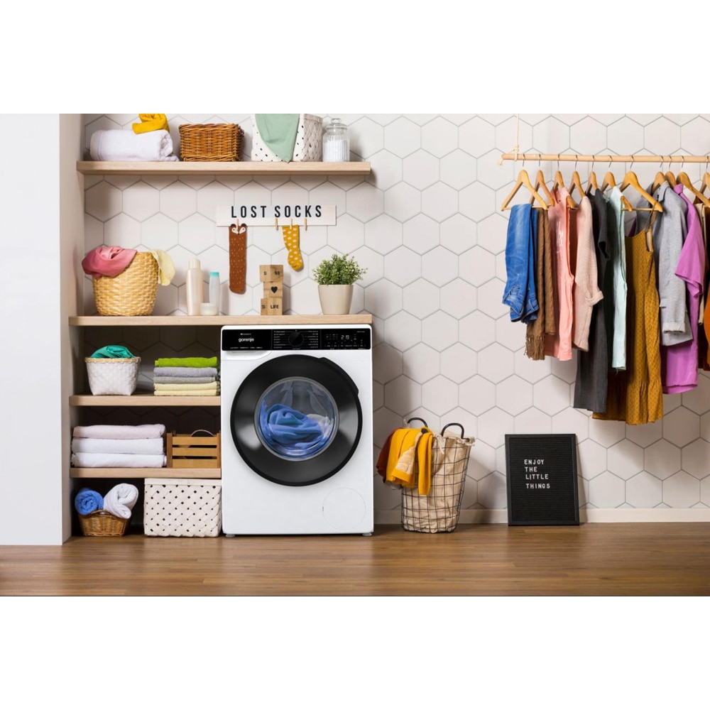 Masina de spalat rufe frontala GORENJE WPNA14A3PWIFI, SteamTech, 10 kg, 1400rpm, Clasa A, Wi-Fi, alb