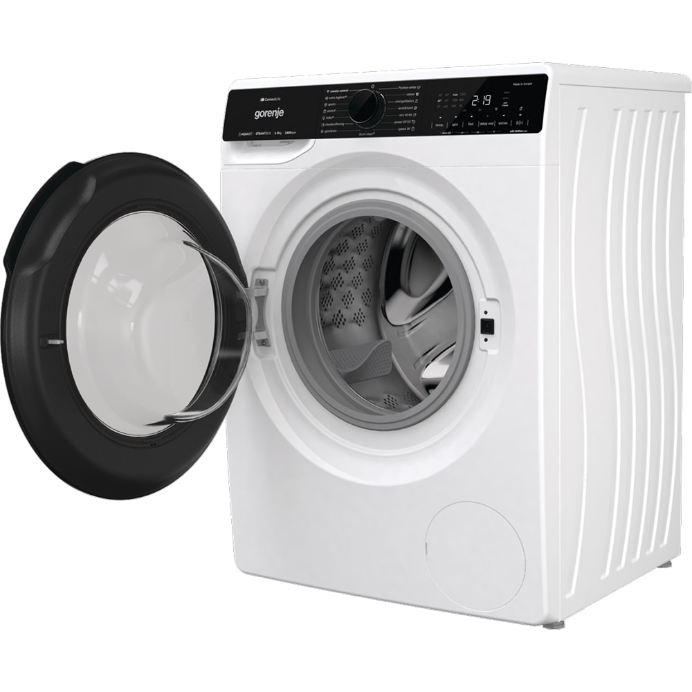 Masina de spalat rufe frontala GORENJE WPNA94A1PWIFI, SteamTech, 9 kg, 1400rpm, Clasa A, Wi-Fi, alb