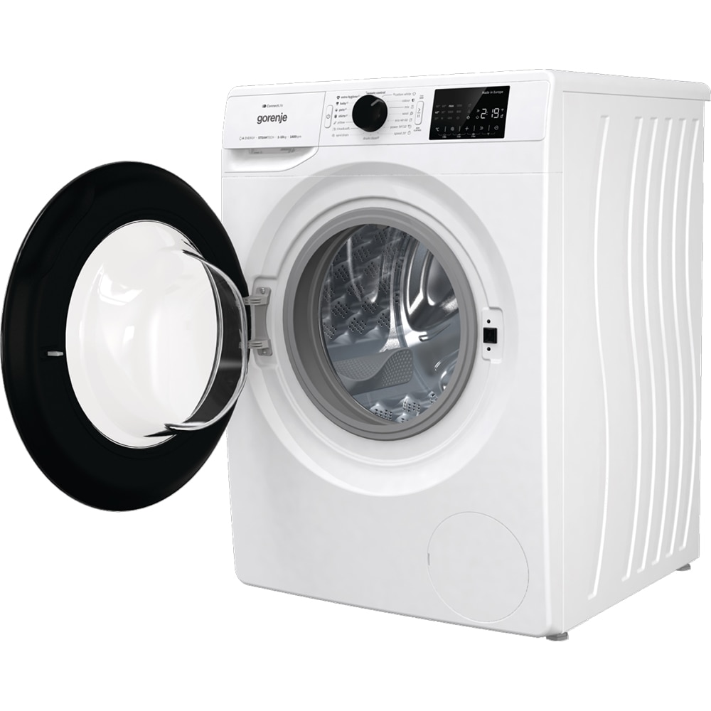 Masina de spalat rufe frontala GORENJE WPNEI14A2SWIFI, SteamTech, 10 kg, 1400rpm, Clasa A, Wi-Fi, alb