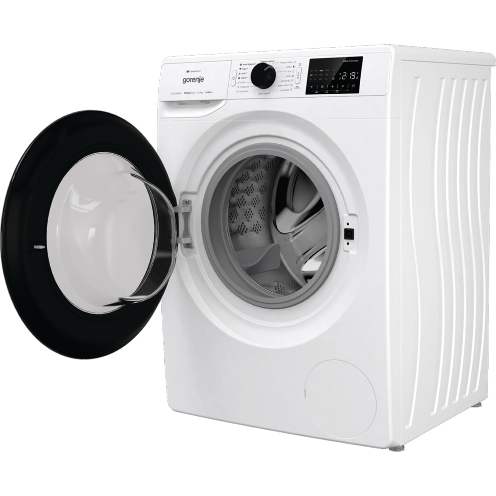 Masina de spalat rufe frontala GORENJE WPNEI74A1SWIFI, SteamTech, 7 kg, 1400rpm, Clasa A, Wi-Fi, alb