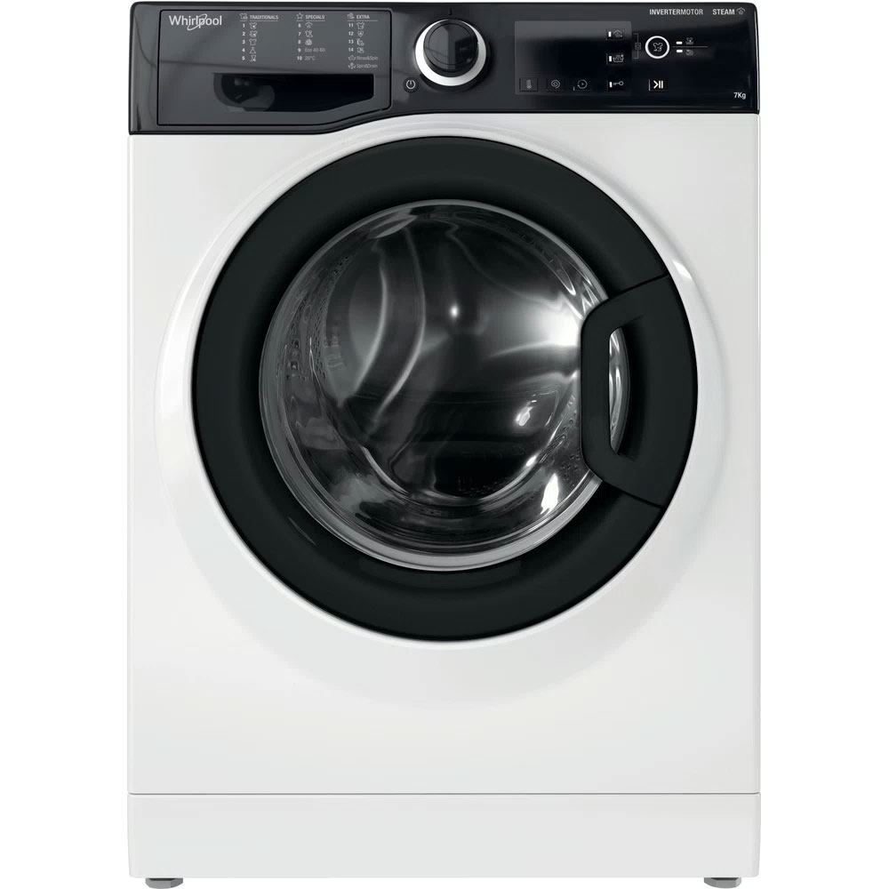Masina de spalat rufe frontala slim WHIRLPOOL WRSB 7259 BB EU, 7 kg, 1200rpm, Clasa B, alb