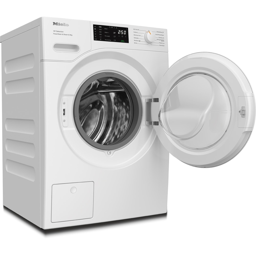 Masina de spalat rufe frontala MIELE WSD383 WCS PWash, SteamCare, 9 kg, 1400rpm, Clasa A, Wi-Fi, alb