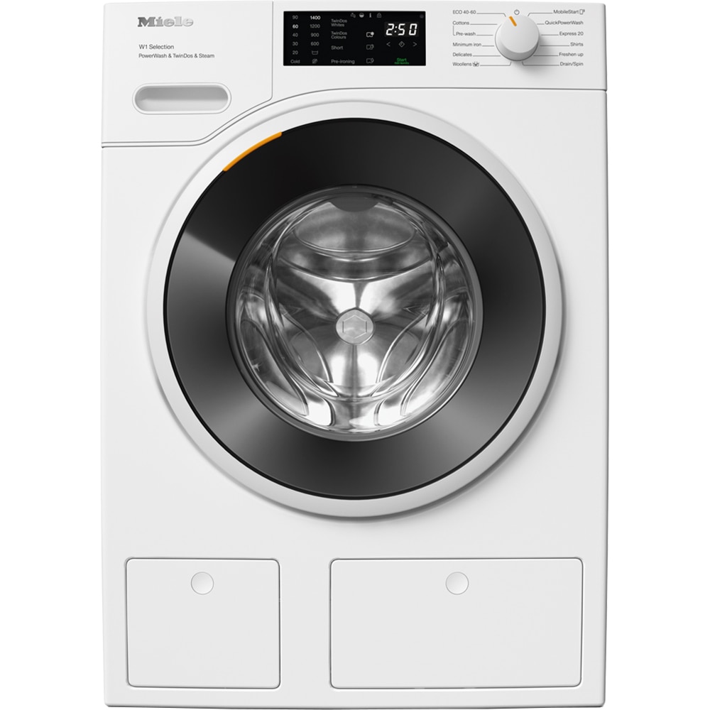 Masina de spalat rufe frontala MIELE WSG883 WCS PWash&TDos, SteamCare, 9 kg, 1400rpm, Clasa A, Wi-Fi, alb
