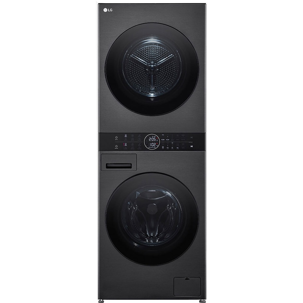 Masina de spalat rufe frontala cu uscator LG WashTower WT1210BBF, Steam, 12/10 kg, 1400 rpm, Clasa A/C, Wi-Fi, negru