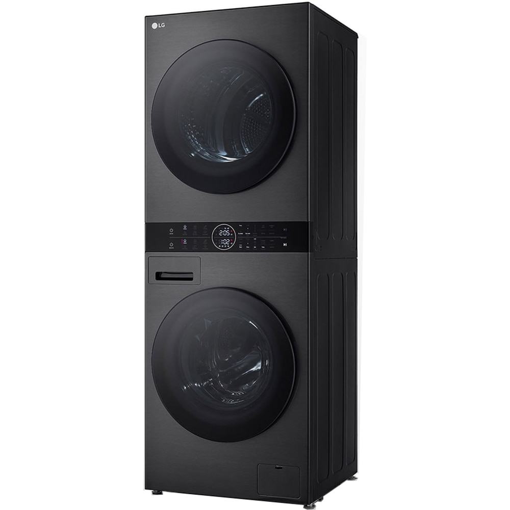 Masina de spalat rufe frontala cu uscator LG WashTower WT1210BBF, Steam, 12/10 kg, 1400 rpm, Clasa A/C, Wi-Fi, negru