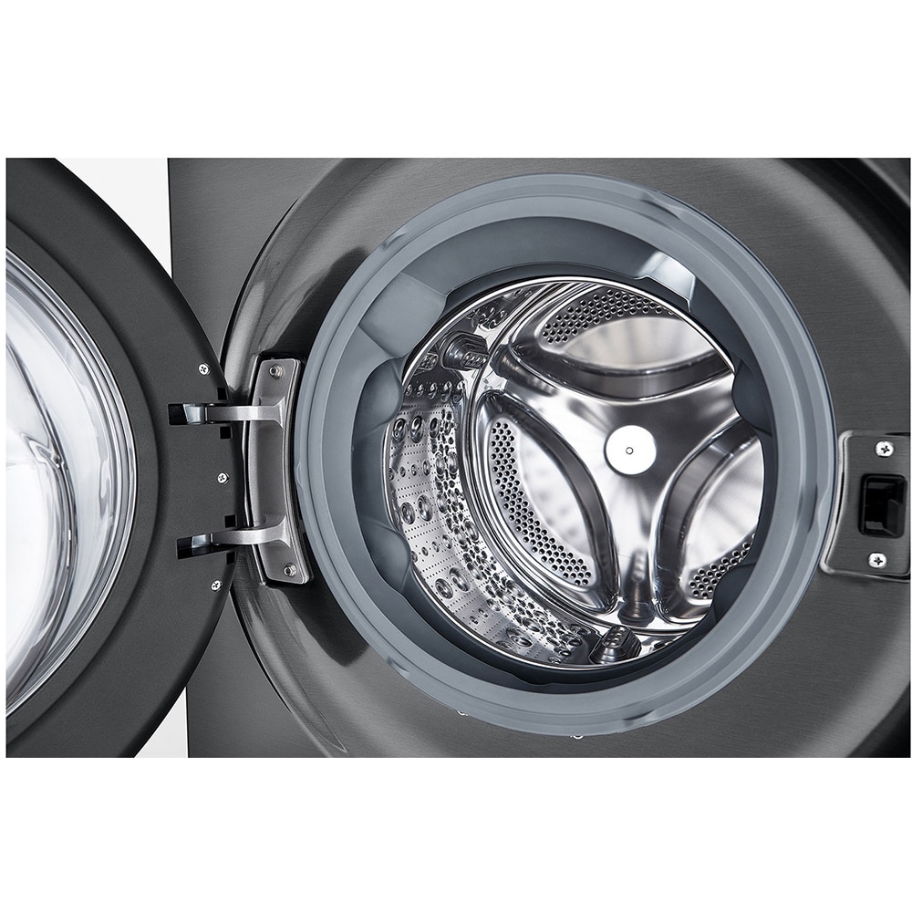 Masina de spalat rufe frontala cu uscator LG WashTower WT1210BBF, Steam, 12/10 kg, 1400 rpm, Clasa A/C, Wi-Fi, negru