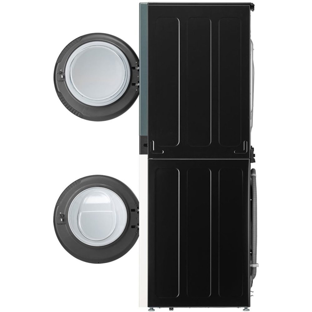 Masina de spalat rufe frontala cu uscator LG WashTower WT1210EGF, Steam, 12/10 kg, 1400 rpm, Clasa A/C, Wi-Fi, bej-verde