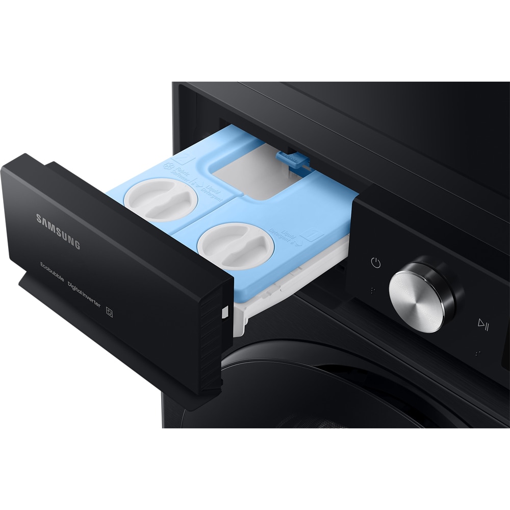 Masina de spalat rufe frontala SAMSUNG WW11DB7B94GBU4, AI Wash, AI EcoBubble, 11 kg, 1400rpm, Clasa A, negru