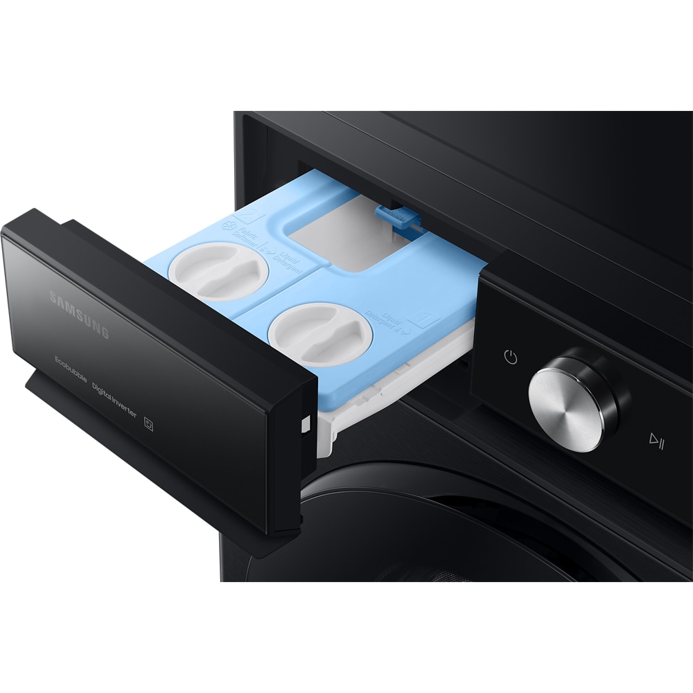 Masina de spalat rufe frontala SAMSUNG WW11DB8B95GBU4, AI Wash, AI EcoBubble, 11 kg, 1400rpm, Clasa A, negru