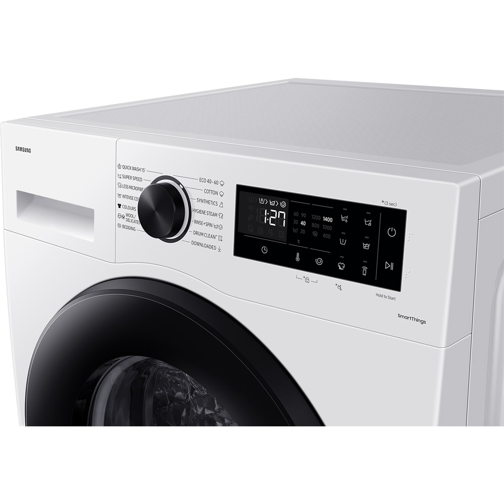 Masina de spalat rufe frontala SAMSUNG WW11DG5B25AELE, AI EcoBubble, 11 kg, 1400rpm, Clasa A, alb