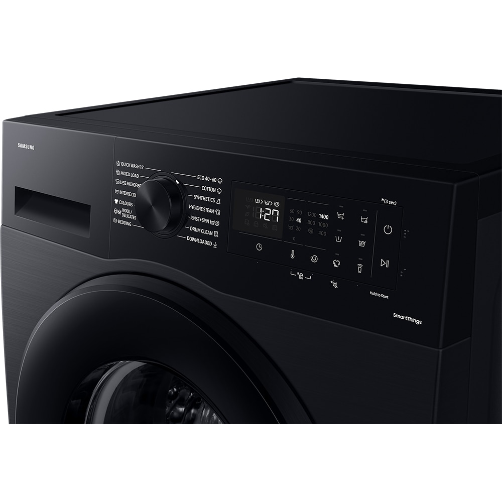 Masina de spalat rufe frontala SAMSUNG WW80CGC04DABLE, AI Control, Eco Bubble, 8 kg, 1400rpm, Clasa A, negru