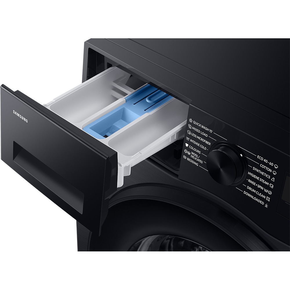 Masina de spalat rufe frontala SAMSUNG WW80CGC04DABLE, AI Control, Eco Bubble, 8 kg, 1400rpm, Clasa A, negru