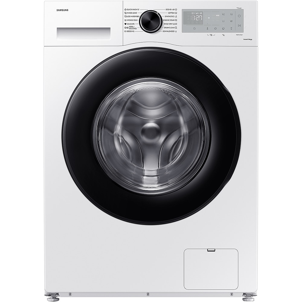 Masina de spalat rufe frontala SAMSUNG WW90CGC04DAHLE, AI Control, Eco Bubble, 9 kg, 1400rpm, Clasa A, alb
