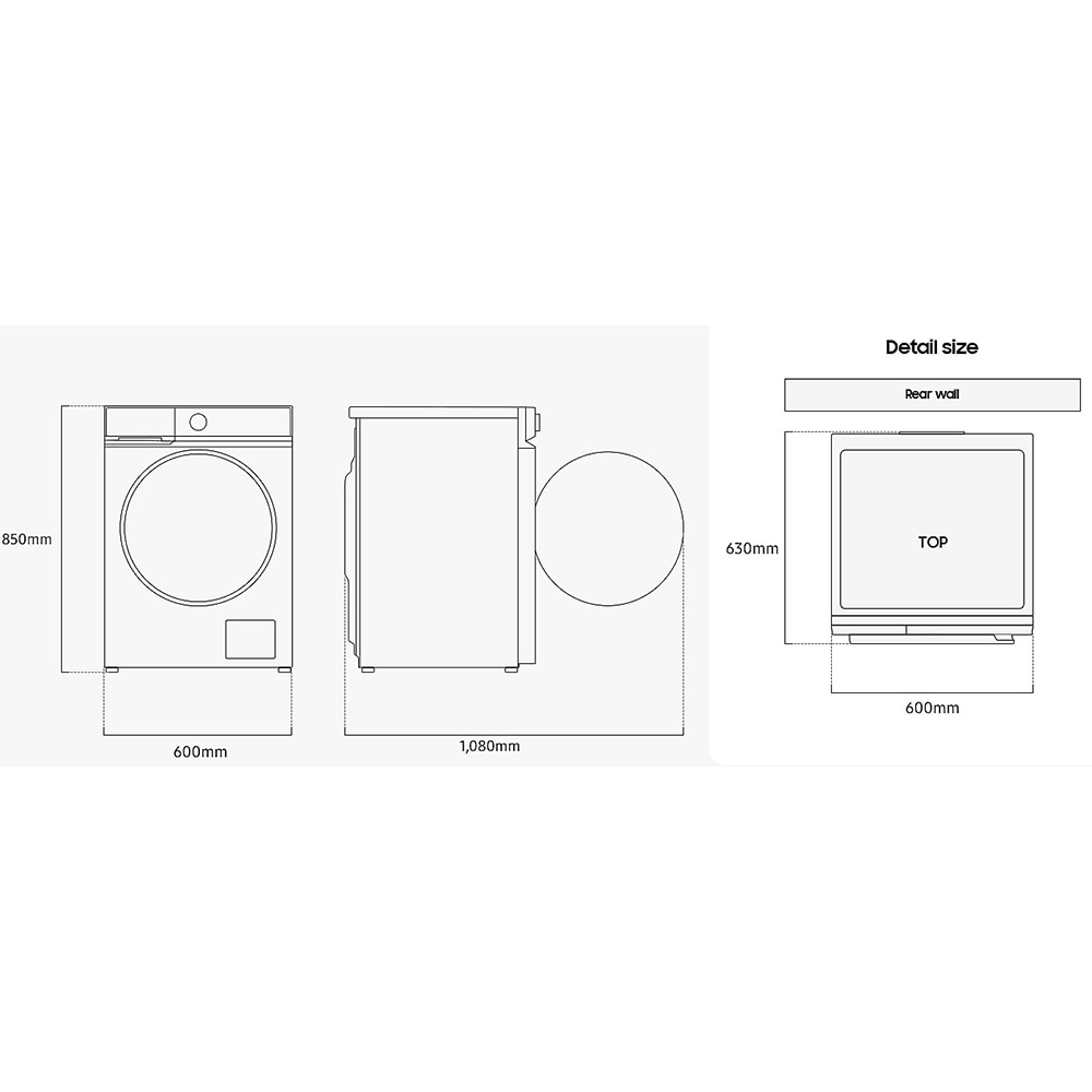 Masina de spalat rufe frontala SAMSUNG WW90DB7U34GWU4, AI Control, AI Ecobubble, 9 kg, 1400rpm, Clasa A, alb