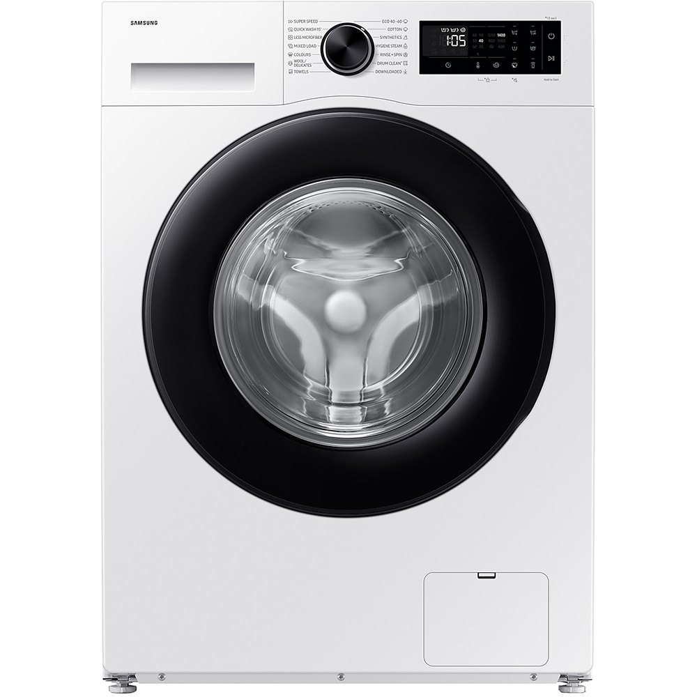 Masina de spalat rufe frontala slim SAMSUNG WW90DG5G34AELE, AI EcoBubble, AI Energy, 9 kg, 1400rpm, Clasa A, alb